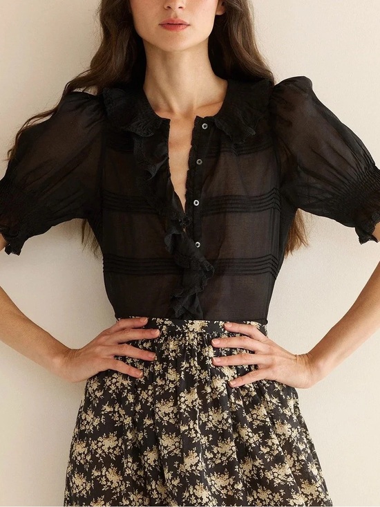 Doen Tops - Doen Black Basalm Top